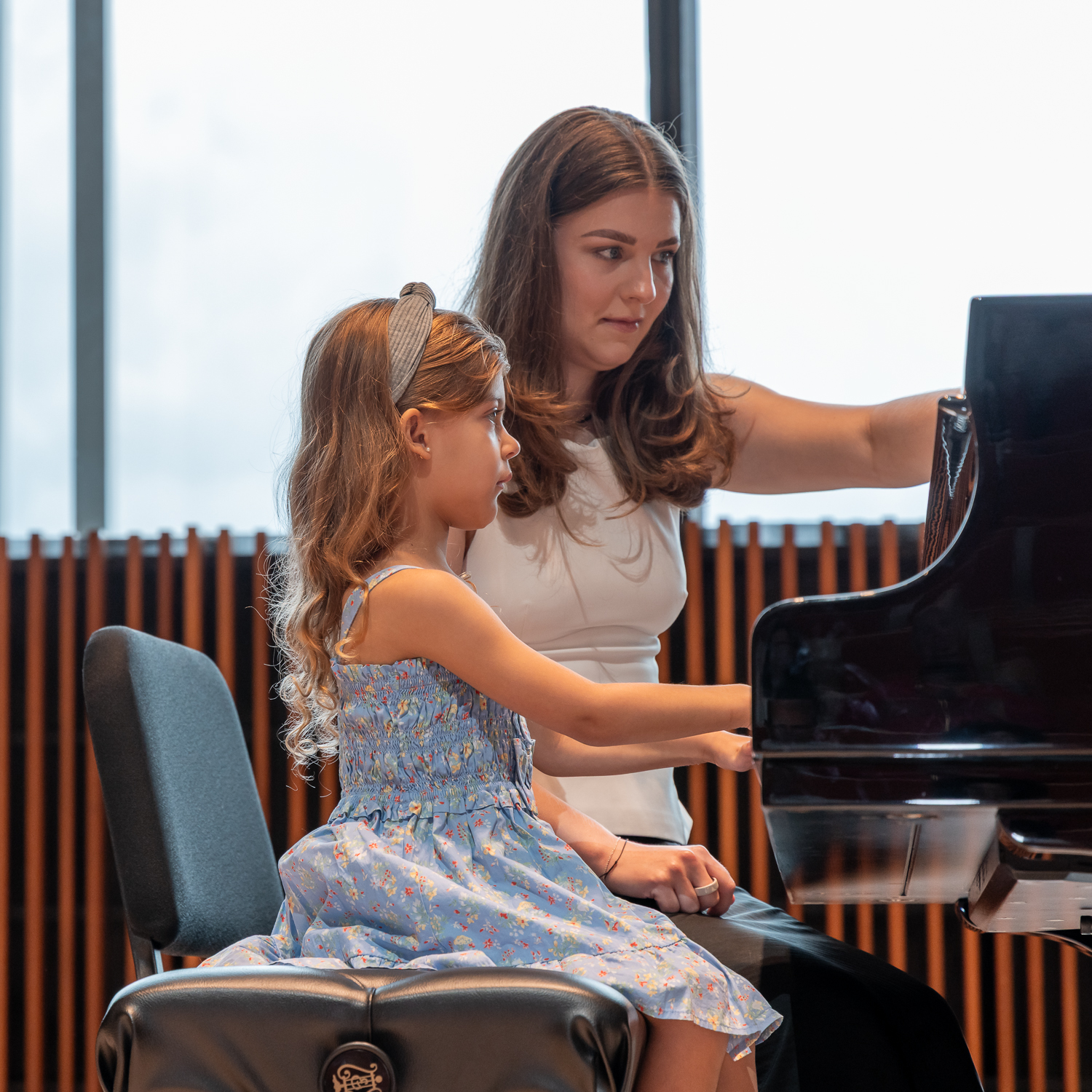 Student and Teacher at Recital