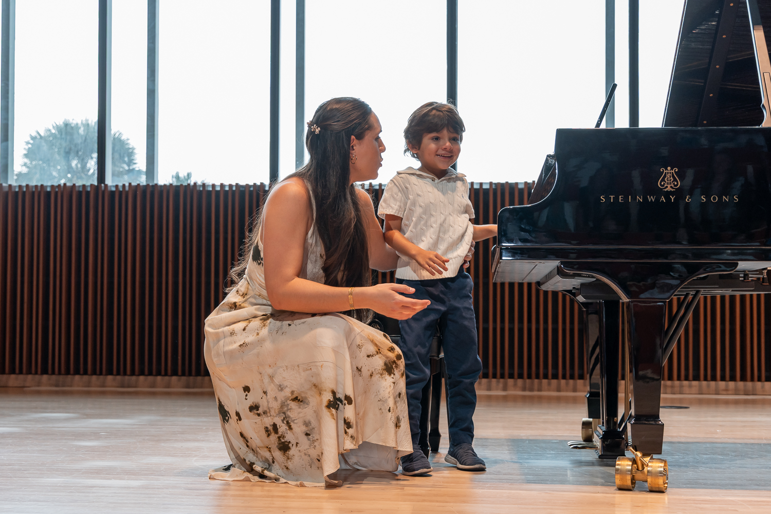 Begoña Teaching Piano