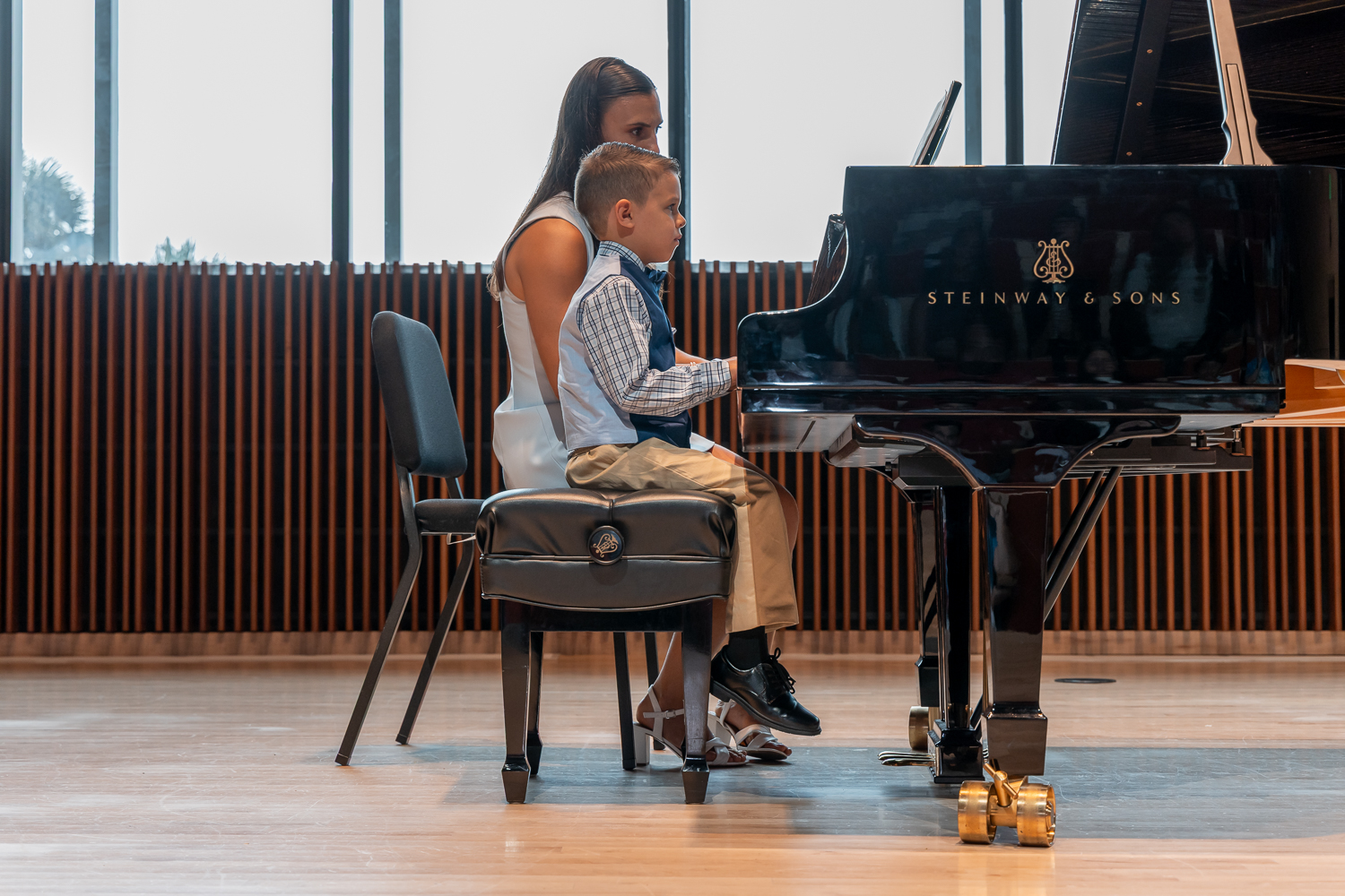 Student and Teacher at Recital