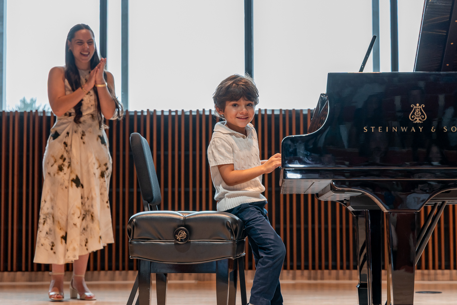 Student and Teacher at Recital