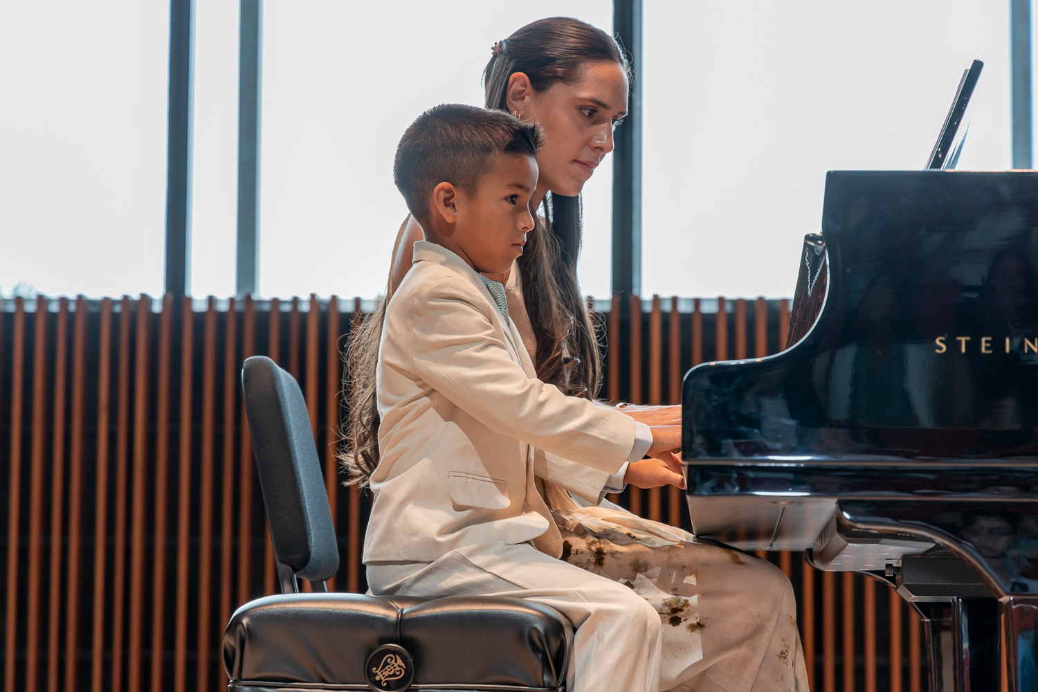 Student and Teacher at Recital