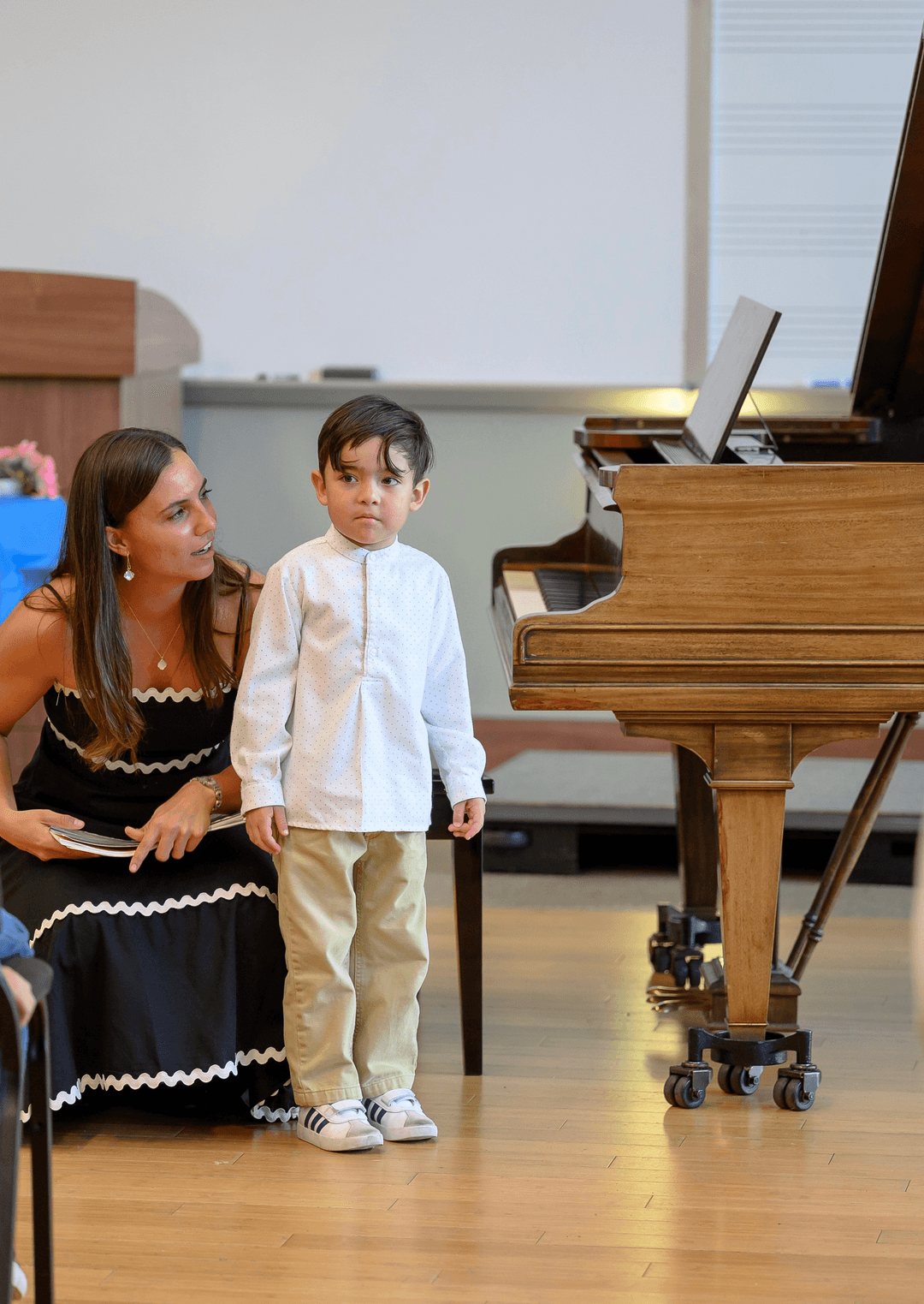 Begoña Teaching Piano